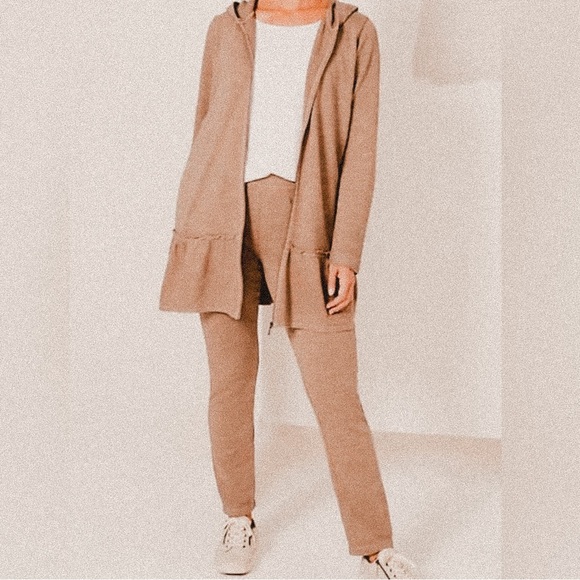 J. Jill Garment Dyed Light Mocha Slim Leg lounge Pants size large - Picture 1 of 8